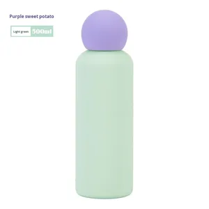 Nouveau modèle 316 en acier inoxydable isolé tasse 500ml moderne créatif mignon enfants couleur-blocage Portable sport <span class=keywords><strong>eau</strong></span> - Product Image 6