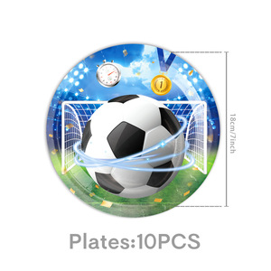 Vaisselle <span class=keywords><strong>de</strong></span> fête sur le thème du football en gros, assiettes en papier, serviettes, bannières, fournitures <span class=keywords><strong>de</strong></span> décoration pour les matchs <span class=keywords><strong>de</strong></span> football - Product Image 6