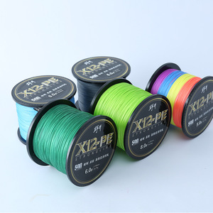 Línea de Pesca Trenzada Noi X12 Pe de 500M 6.0 8.0, Línea Principal de Pesca de Alta Resistencia para Pesca en el Mar - Product Image 1