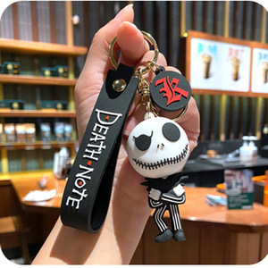 Nouveau dessin animé créatif en caoutchouc 3D cauchemar avant la veille de noël peur nuit PVC porte-clés Promotion voiture sac cadeau - Product Image 3