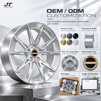 10 jantes forgées à double rayon croisé de 18 à 22 pouces, finition argent brossé, 5x112 5x114.3 VIW-174 pour BMW Audi Mercedes-Benz