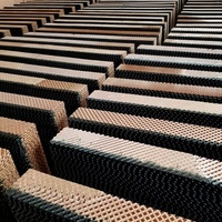 Coussin de refroidissement par rideau humide noir pour volailles, refroidisseur d'air à eau, prix usine pour serres, élevages de poulets et de bétail