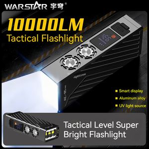 X809 d'urgence en aluminium haute luminosité énorme batterie étanche magnétique lampe de travail longue portée torche EDC lampe de poche UV - Product Image 3