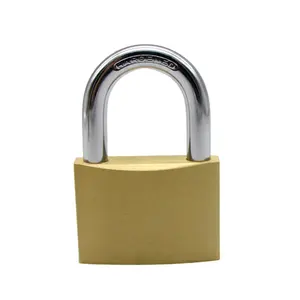 40mm Good quality waterproof door lock cheap high security heavy duty brass padlock from China