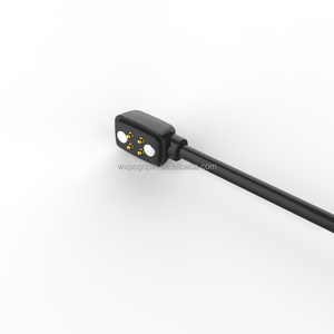 Nguồn Nhà Máy Tùy Chỉnh 4Pin Hàng Tăng Gấp Đôi Nối Từ Tính 4Pin Tai Nghe Từ Tính Sạc Cáp Pogo Pin Từ Tính 3Pin - Product Image 3