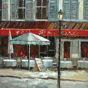 Escenas callejeras <span class=keywords><strong>de</strong></span> París pintadas a mano modernas pinturas <span class=keywords><strong>de</strong></span> paisaje al óleo para sala <span class=keywords><strong>de</strong></span> estar, hogar, Hotel y cafetería, decoración <span class=keywords><strong>de</strong></span> arte <span class=keywords><strong>de</strong></span> pared - Product Image 5