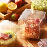 Vente en gros de bâtonnets de bonbons en plastique transparent caramel boîtes de pommes contenants emballage en PVC recouvert de chocolat cadeau de faveur de fête boîte pomme
