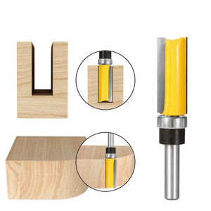 Broca de enrutador de corte de vástago de 8mm, plantilla de rodamiento inferior, cortador de fresado de <span class=keywords><strong>madera</strong></span>, <span class=keywords><strong>carpintero</strong></span>, 3 uds. - Product Image 3
