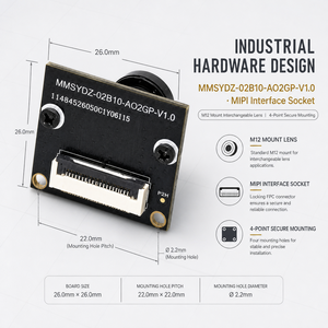 Módulo de Cámara Industrial MIPI con Obturador Global OG02B10 de 2MP, 1080P, 60fps, Píxel de 3μm, 160 °   Placa de Lentes para Visión Artificial AOI - Product Image 2