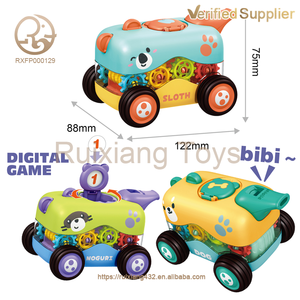 Coche de juguete con silbato de fricción de plástico con memoria cognitiva Unisex para niños Press and Go Gear para bebés y niños - Product Image 4