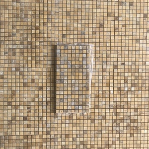 Phổ Biến Màu Be Travertine Khảm Cho Tường Gạch <span class=keywords><strong>Mosaic</strong></span> - Product Image 1