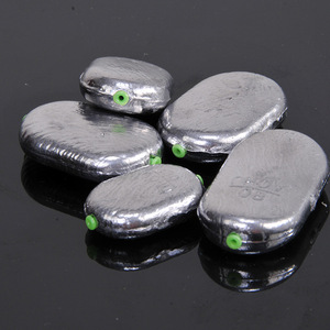 Plomada Redonda Plana Aohu de 40g con Núcleo de Plástico Resistente a la Corrosión para Pesca Oceánica - Product Image 2