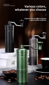 Molinillo de Café Portátil para Camping, Oficina y Hogar, de Acero Inoxidable de 7 Niveles de Ajuste, con Manivela y Palanca Ahorradora de Esfuerzo - Product Image 6