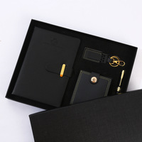 Set de Regalo Promocional de Cuaderno de Cuero Moderno A5 con Bolígrafo Metálico y Recarga de Tinta, Marca SHANQI, Novedad para Aniversarios, Celebraciones y Negocios