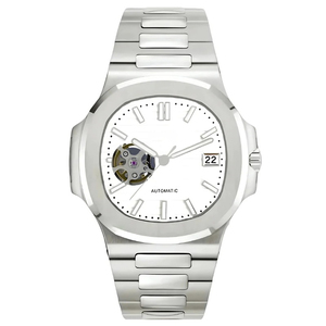 Nuevo Reloj con Movimiento Mecánico NH38, Esfera Hueca de 41 mm con Correa de Acero Inoxidable y Visualización de Agujas - Product Image 2