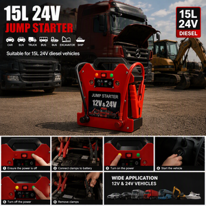 <span class=keywords><strong>Arrancador</strong></span> <span class=keywords><strong>de</strong></span> Baterías <span class=keywords><strong>de</strong></span> Alta Potencia 12v 24v, Batería <span class=keywords><strong>Portátil</strong></span> <span class=keywords><strong>de</strong></span> Litio Ferrofosfato, Linterna LED, a Prueba <span class=keywords><strong>de</strong></span> Chispas, para Auto y Camión - Product Image 4