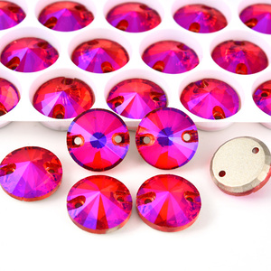 BOBOHOO diamantes de imitación al por mayor de alta calidad nuevo 5A cristal biselado Rivoli forma cristal AB coser en diamantes de imitación para vestidos broche - Product Image 4