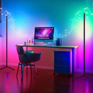 Drop <span class=keywords><strong>Shipping</strong></span> Modern dimmerabile Home RGB telecomando LED lampada da terra lampada ad angolo - Product Image 3
