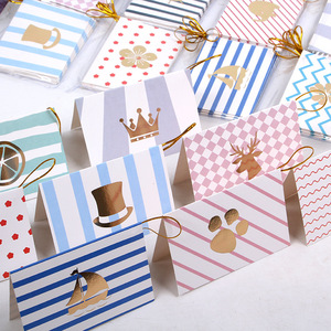 Paquete de 96 tarjetas de felicitación estampadas en oro con hilo para tienda de flores, panadería, regalos, Tarjeta de bendición de cumpleaños - Product Image 1