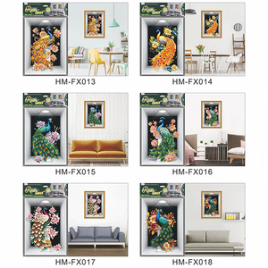 Vendita calda di adesivi murali per <span class=keywords><strong>fiori</strong></span> e piante 3D cornici per foto soggiorno divani sfondo decorazioni murali adesivi autoadesivi - Product Image 3