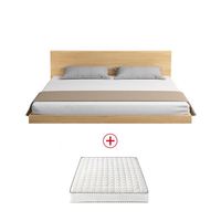 GEDO Cama Tatami Japonesa Moderna 1,8 m 1,5 m Marco de cama de Madera Suave doble para muebles de habitación y camas bajas