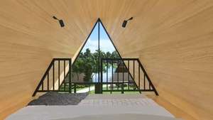 Casa Modular Prefabricada <span class=keywords><strong>de</strong></span> Acero <span class=keywords><strong>de</strong></span> 2 Pisos, Diseño Moderno y Lujoso, Triangular, <span class=keywords><strong>3</strong></span> Dormitorios, Kit <span class=keywords><strong>de</strong></span> Vivienda Personalizable, Uso <span class=keywords><strong>de</strong></span> Oficina, China - Product Image 6