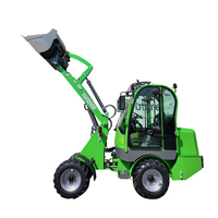 Chargeur frontal compact tout électrique à quatre roues motrices CE Buy China Home Farm 1000 kg 1,5 tonne 2 tonnes Mini chargeur frontal compact