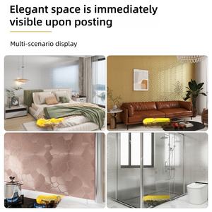 สติ๊กเกอร์ติดผนังลายเรขาคณิต PVC 3 มิติ กันน้ำ ซับเสียง โฟมแบบมีกาวในตัว วอลเปเปอร์โมเสค <span class=keywords><strong>Cafe24</strong></span> สไตล์โมเดิร์น สมาร์ท โลจิสติกส์ - Product Image 4