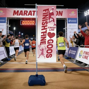 ป้าย<span class=keywords><strong>ธง</strong></span>แบบพับได้ขนาด 3 เมตร พร้อมฐานเติมน้ำทรงสี่เหลี่ยม เหมาะสำหรับป้ายหน้าร้าน - Product Image 3