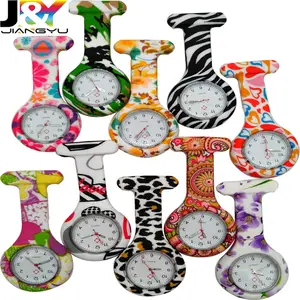 Jiangyu Volledige Print Siliconen Nurse Pocket Quartz Horloge (SN5011-50120)