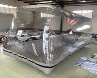 Fournisseur d'usine Tente de garage gonflable pliable transparente et étanche pour voiture, en PVC, protection UV 90%