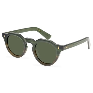 Lunettes <span class=keywords><strong>de</strong></span> soleil polarisées à coutures polygonales pour femmes et hommes, verres optiques UV400 avec montures en acétate blanc - Product Image 3