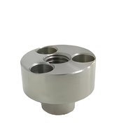 Accouplement fileté à bride ronde en acier inoxydable robuste MUTU, usinage CNC par brochage pour connexion de système hydraulique