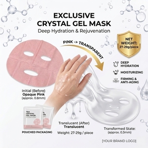 มาส์กหน้าใสคริสตัลใหม่ OEM/ODM มาส์กเจลชิ้นชา ช่วยลดเลือนริ้วรอยและบำรุงผิว สำหรับใช้ในร้านเสริมสวย - Product Image 1