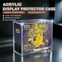 Étui de présentation en acrylique personnalisé OEM pour figurines et cartes à collectionner, design empilable avec fermeture magnétique pour collection