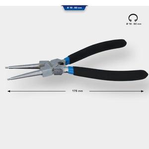 BRILLIANT TOOLS - BT067003 Pince à circlips pour anneaux de rétention internes, droite, 175mm-PINCE ET COUPE EAN 4042146858929 - Product Image 2