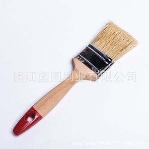 Brocha plana para pintar con mango de madera y cerdas de cerdo de 11-18 mm, origen Zhenjiang, para uso en pintura. - Product Image 5