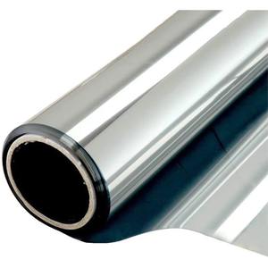 Film de fenêtre PET moderne à contrôle solaire, vision unidirectionnelle, teinte argentée réfléchissante, film décoratif pour verre architectural, film de confidentialité pour bâtiment - Product Image 1