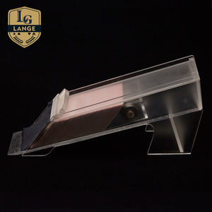 Porte-cartes de jeu de casino LANGE de haute qualité, modèle LANGE0902, finition polie intégrale, transparente givrée, épaisseur 5 mm, surface lisse - Product Image 6