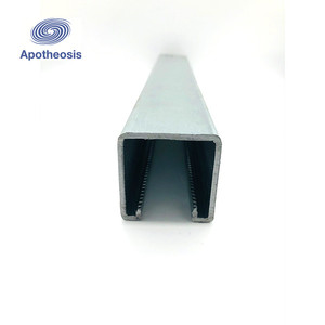 Cheap Curved <strong>Aluminum</strong> <strong>Unistrut</strong> c Channel Profile with Serrated Edge - Product Image 3