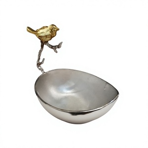 Frutero único con diseño de pájaro dorado, decoración moderna para mesa del hogar, cuencos decorativos para fiestas, artículos de mesa. - Product Image 1