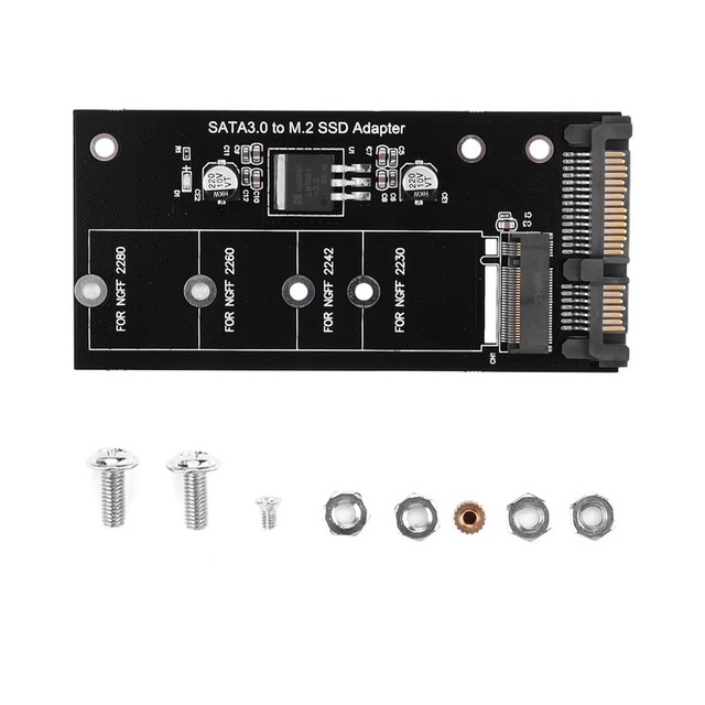 M.2 NGFF to SATA3 Adapter Card M2 NGFF SSD Solid-state Drive to SATA3 Interface Conversion Card