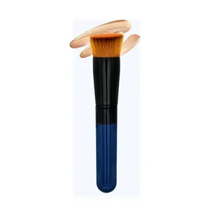 Single Foundation Brush #131 Private Label Royal Blue Premium Makeup Brush for Liquid Cream And Powder Cosmetic