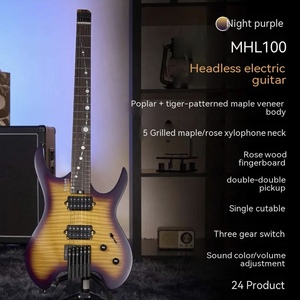 Nuevo Modelo <span class=keywords><strong>MOOER</strong></span> MHL100 Guitarra Eléctrica sin Cabeza de 24 Trastes, Mástil de Arce, Diapasón de Palisandro, Instrumento Profesional - Product Image 4