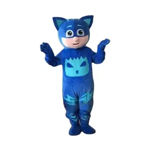 Adult Popular Mascot Costume Custom Made, blue cat Mascots Costume For Party