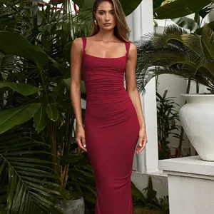 D & M özelleştirilebilir yaz kolsuz kadınlar için rahat elbise artı boyutu tatil için romantik düz stil moda tasarım üst