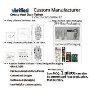 Custom Tattoo Sticker Genipi <strong>Jagua</strong> Long Lasting Semi-Permanent Waterproof and Safe Non-Toxic Finger Temporary Tattoo - Product Image 3