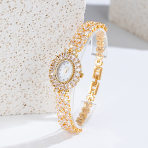 New Fashion Iced Out <b>Watch</b> <b>Arabic</b> Numerals Quartz Hip Hop Designer Gold Plated Luxury Men Women <b>Watches</b> - Product Image 3