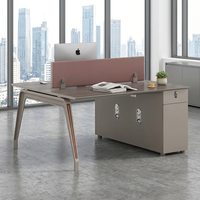 Postes de travail de bureau modernes et luxueux pour cadres et employés, avec cloisons, bureaux informatiques, ensemble de mobilier de table pour personnel, vente en gros