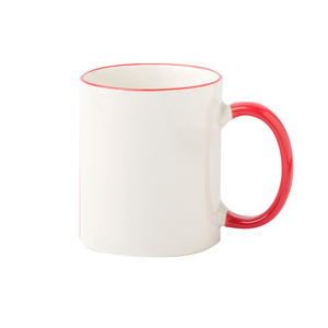 Tasse en céramique AI-MICH de 11oz tasse blanche vierge personnalisée avec poignée colorée pour la vente en gros - Product Image 2